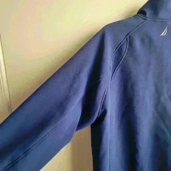 Nautica Men's Blue Jacket Size XL Long Sleeve Full Zip Teal Blue Soft Shell - Picture 6 of 14